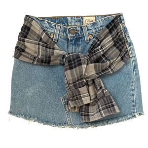 LF Furst of a Kind Levi’s Upcycled Denim Skirt - Size S